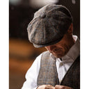 Thomas Harris Tweed Bakerboy hat, Clinton brun