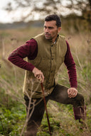 Barrington Country Waistcoat, derby tweed, vest, lys salvie
