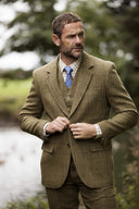 Windsor mens blazer, derby tweed, lys salvie