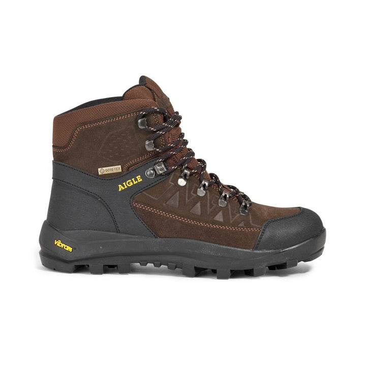 Aigle Letrak GTX jagt- og vandrestøvle GoreTex/Vibram, brun splitlæder