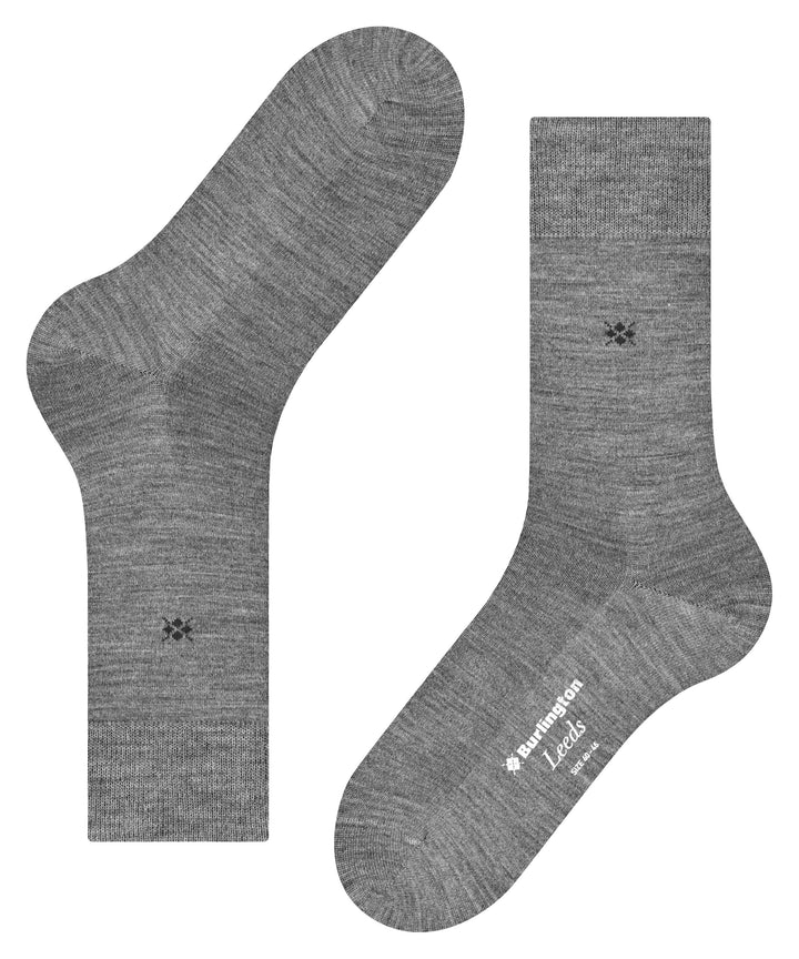 Burlington Leeds sokker, uld/bomuld, mørkegrå