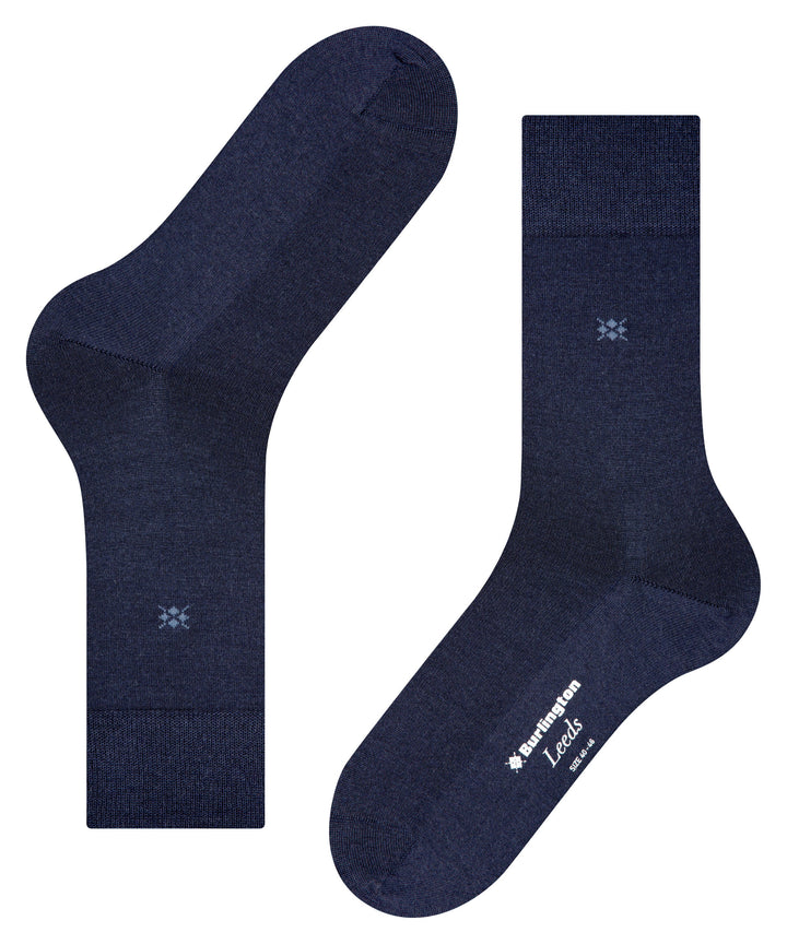 Burlington Leeds sokker, uld/bomuld, marineblå