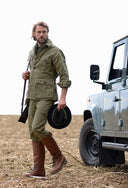Franken & Cie Safari jakke, twill, herre