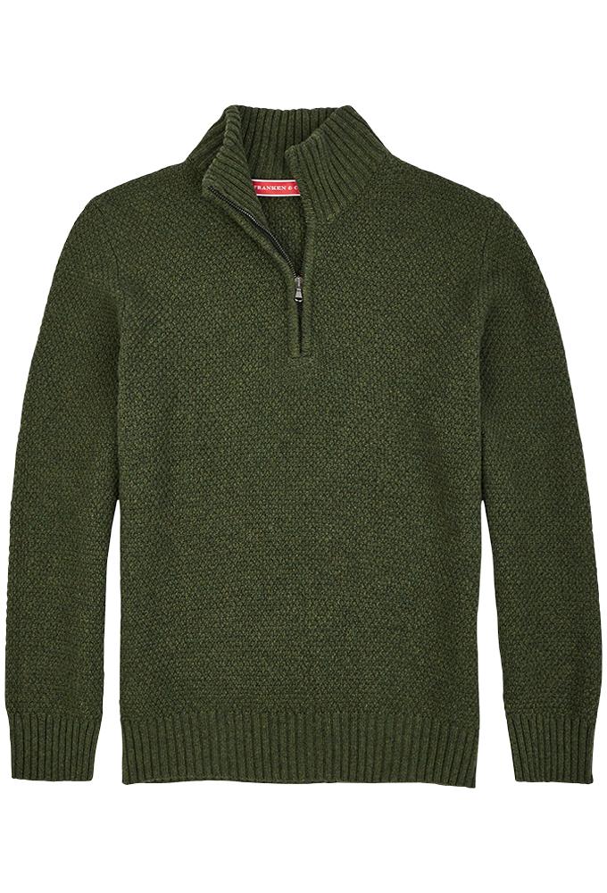 Franken & Cie Mens Troyer jumper, oliven