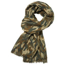 Tørklæde, uld, camouflage
