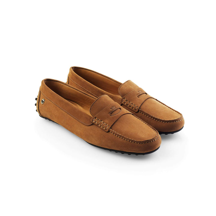 Hemsby Ladies Driving Shoe, ruskind, lysebrun/tan, str. 43