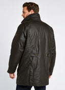 Brunswick Mens Long Oilskin Jacket, mørkegrøn/verdigris med Primaloft vattering