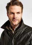 Brunswick Mens Long Oilskin Jacket, mørkegrøn/verdigris med Primaloft vattering