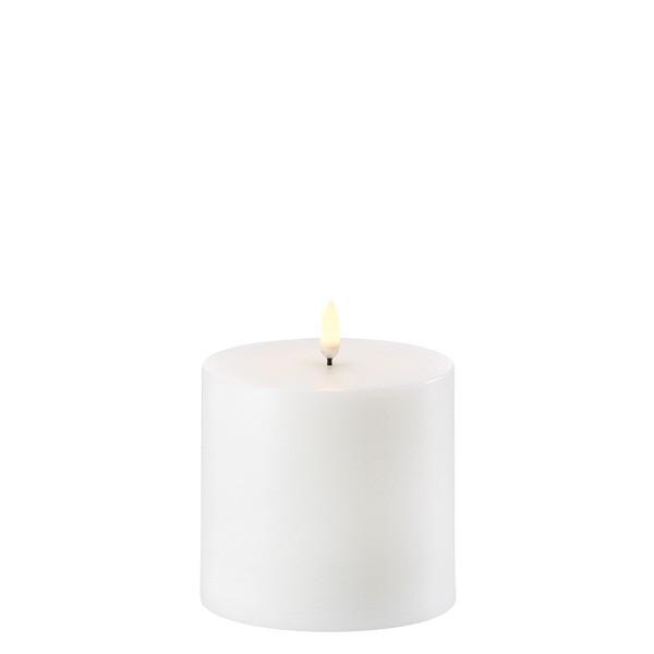 BLOKLYS Elektrisk - NORDIC WHITE - Ø10,1 x 10 CM