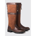 Glanmire læderstøvle med elastisk snøring, Walnut brun