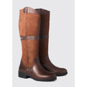 Sligo læderstøvle med lynlås, Walnut brun