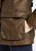 Munsboro Ladies Waxed Jacket PRIMALOFT, ginger