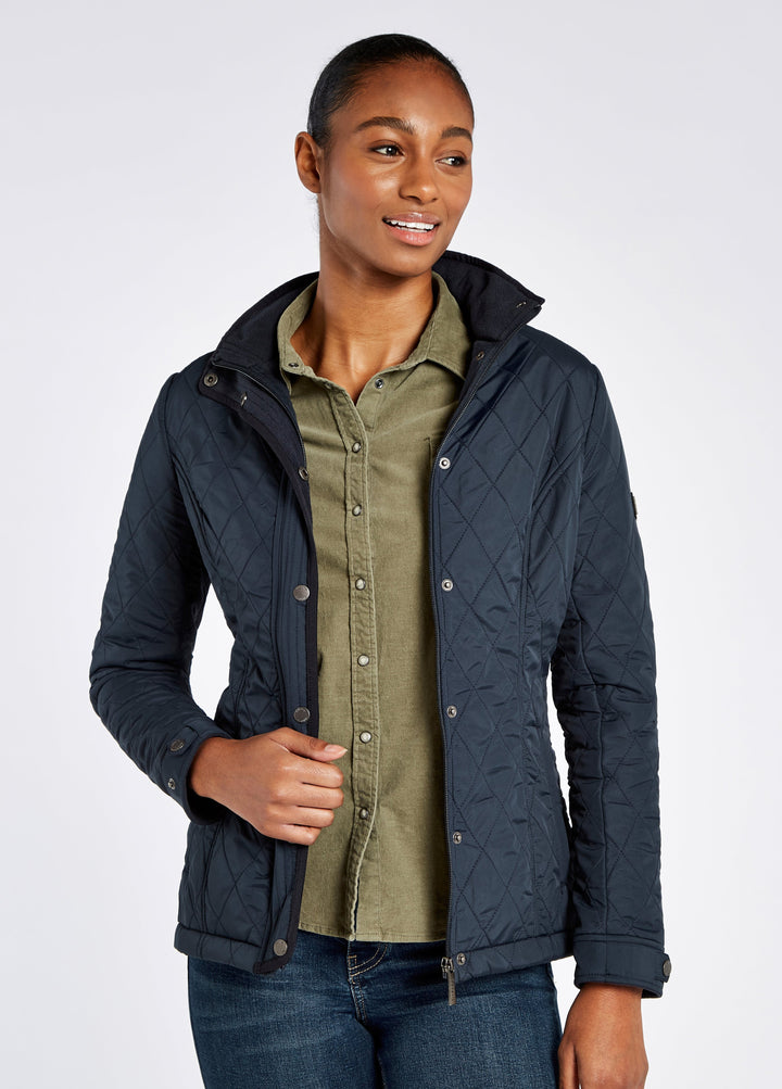 Dubarry Camlodge Ladies Quilted Jacket, Navy Blue
