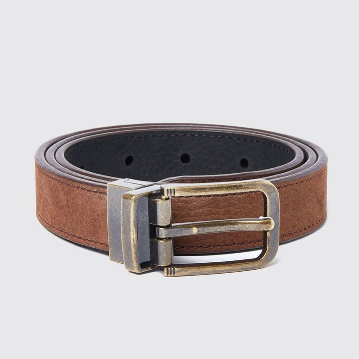 Foynes Reversible Ladies Belt bælte, læder, walnut/black