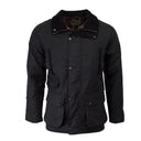 Hawthorn sort oilskinsjakke, modern fit