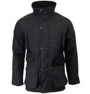 Hawthorn sort oilskinsjakke, modern fit