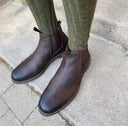 Banff Dealer Boot mørkebrun læderstøvle