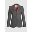 Claire Hacking Jacket Harris Tweed, koksgrå herringbone