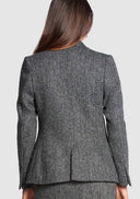 Claire Hacking Jacket Harris Tweed, koksgrå herringbone