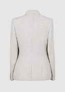 Claire Ladies Linen Blazer, hør, naturhvid