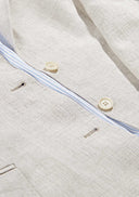 Claire Ladies Linen Blazer, hør, naturhvid