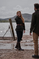 Caledonia Ladies Waterproof Wax Jacket, oilskinsjakke deluxe, olivengrøn