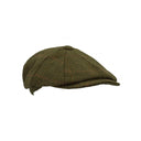 Charlie Derby Tweed Bakerboy hat, mørk grøn