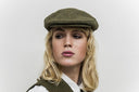 Country sixpence hat, derby tweed, mørk grøn