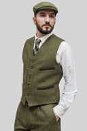 Formal Waistcoat mørk grøn