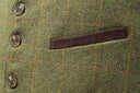 Alcott Formal Waistcoat, vest, derby tweed, mørk grøn