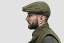 Country sixpence hat, derby tweed, mørk grøn