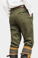 Breeks knickers knæbukser, derby tweed, mørk grøn
