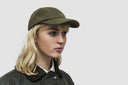 Baseball cap, derby tweed, one size, mørk grøn