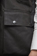 Winchester oilskinsvest, mørk brun