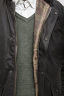 Winchester oilskinsvest, mørk brun