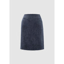 Effie Skirt nederdel Harris Tweed, marineblå herringbone