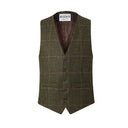 Iain vest, grøn, Yorkshire Tweed