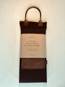 Bradleys Heritage knæpude, læder og oilskin, brun