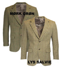 Windsor mens blazer, derby tweed, mørk grøn