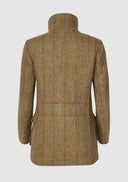 Juliet Ladies Field Coat Harris Tweed, mustard herringbone
