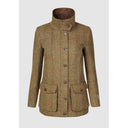 Juliet Ladies Field Coat Harris Tweed, mustard herringbone