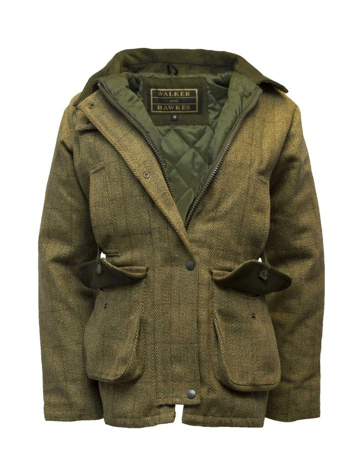 Hazelwood Ladies Tweed Country Jacket, lys salvie
