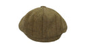 Charlie Derby Tweed Bakerboy hat, lys salvie