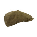 Charlie Derby Tweed Bakerboy hat, lys salvie