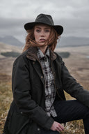 Caledonia Waxed Oilskin Hat, olivengrøn