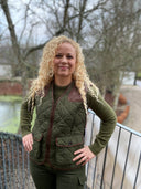 Franken & Cie Ladies skydevest, oilskin, oliven