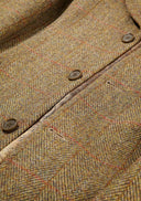 MURDO 3/4 COAT, mustard herringbone