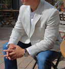 Helmsley Mens Jacket Linen, natur hør linned