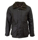 Hawthorn grøn oilskinsjakke, modern fit, mørk oliven