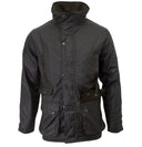 Hawthorn grøn oilskinsjakke, modern fit, mørk oliven